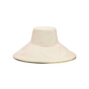 Elegant Cream Wide-Brim Hat